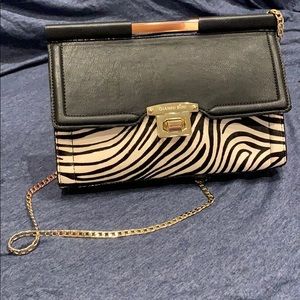 Gianni Bini Zebra Print Shoulder Bag